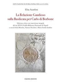 Immagine copertina libro La Relazione Gaudioso sulla Basilicata per Carlo di Borbone