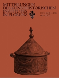 Immagine copertina libro Mitteilungen des Kunsthistorischen Institutes in Florenz. LXVI. Band - 2024 Heft 1/2