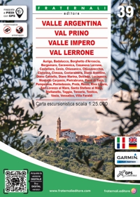 Immagine copertina libro Valle Argentina Valle Prino, Valle Impero, Val Lerrone 1:25.000