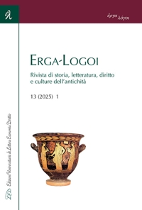 Immagine copertina libro Erga-Logoi. Rivista di storia, letteratura, diritto e culture dell’antichità (2025). Vol. 13