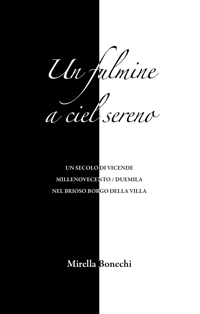 Immagine copertina libro Un fulmine a ciel sereno. Un secolo di vicende Millenovecento/duemila nel brioso Borgo della Villa