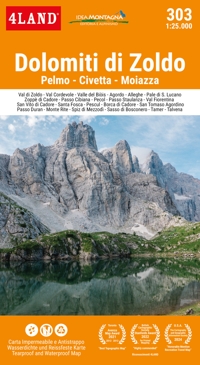 Immagine copertina libro Dolomiti di Zoldo. Pelmo. Civetta. Moiazza 1:25.000