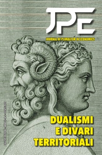 Immagine copertina libro Journal of Pluralism in Economics (2025). Vol. 1: Autonomia e divari territoriali