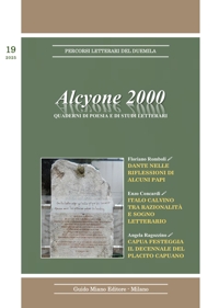 Immagine copertina libro Alcyone 2000. Quaderni di poesia e di studi letterari (2025). Vol. 19