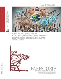 Immagine copertina libro Farestoria. Società e storia pubblica (2024). Vol. 2: Public History e nuovi media. Narrazioni, rappresentazioni, rimozioni della proiezione pubblica del passato