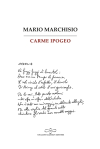 Immagine copertina libro Carme ipogeo