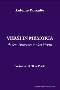 Immagine copertina libro Versi in memoria. Da San Francesco a Alda Merini