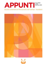 Immagine copertina libro Appunti. Scuola lacaniana di psicoanalisi del campo freudiano (2025). Vol. 163: Dicembre