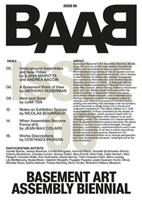 Immagine copertina libro Basement Art Assembly Biennial. Baab. Vol. 00