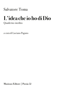 Immagine copertina libro L'idea che io ho di Dio