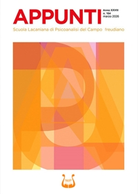 Immagine copertina libro Appunti. Scuola lacaniana di psicoanalisi del campo freudiano (2026). Vol. 164: Marzo