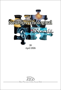 Immagine copertina libro Neuropsychogical Trends (2026). Vol. 39
