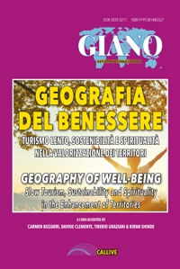Immagine copertina libro Geografia del benessere. Turismo lento, sostenibilità e spiritualità nella valorizzazione dei territori