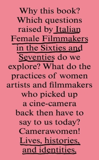 Immagine copertina libro Italian female filmmakers in the Sixties and Seventies: lives, histories, and identities. Ediz. illustrata