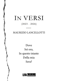 Immagine copertina libro In versi (2023-2026)