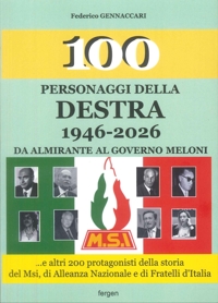 Immagine copertina libro Personaggi della destra 1946-2026. Da Almirante al governo Meloni