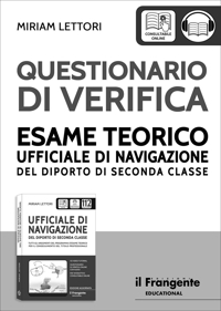 Immagine copertina libro Questionario di verifica esame teorico ufficiale di navigazione del diporto di seconda classe