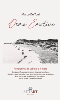 Immagine copertina libro Orme emotive. Pensieri tra la sabbia e il mare